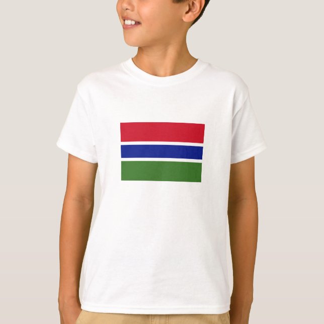 Gambia Flag T-Shirt (Front)