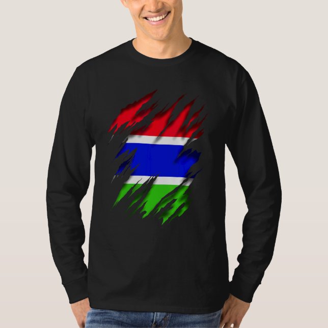 Gambia Flag T-Shirt (Front)