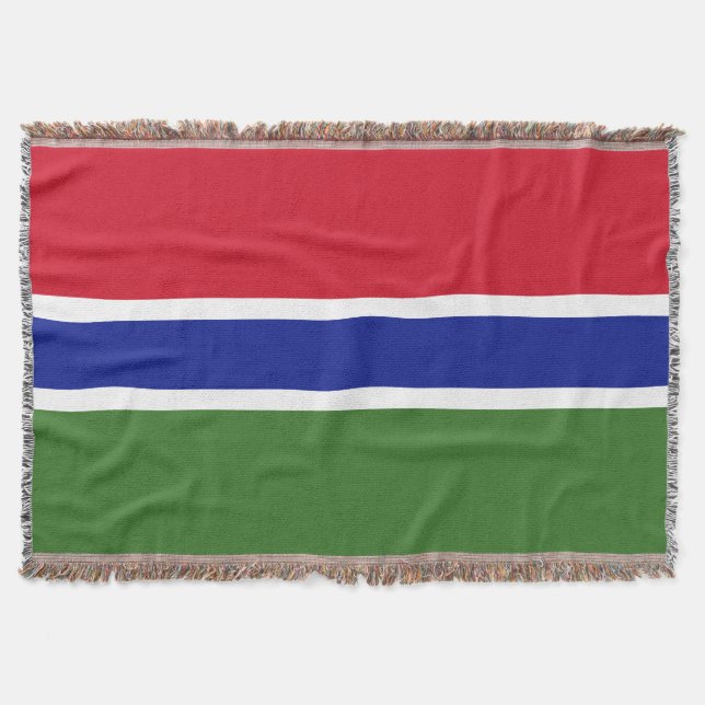 Gambia flag throw blanket (Front)