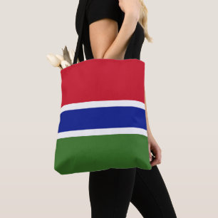 Gambia flag tote bag