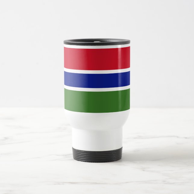 Gambia Flag Travel Mug (Center)