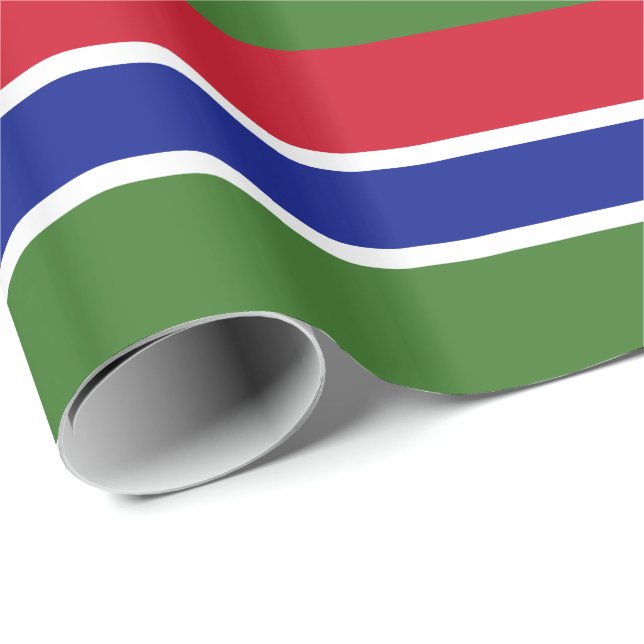 Gambia Flag Wrapping Paper (Roll Corner)