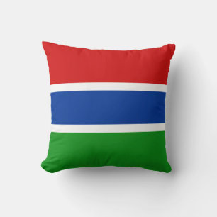 Gambia Flag x Flag Pillow