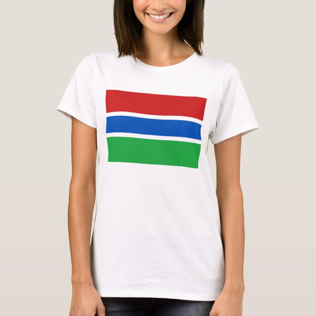 Gambia Flag x Map T-Shirt (Front)