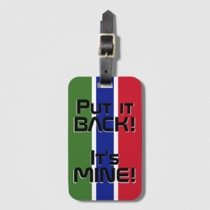 Gambia National Flag Funny Patriotic Luggage Tag