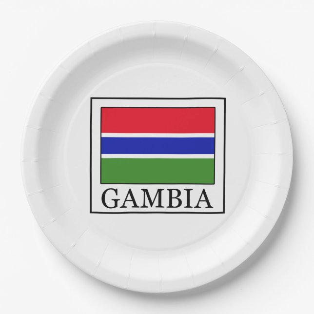 Gambia Paper Plate (Front)
