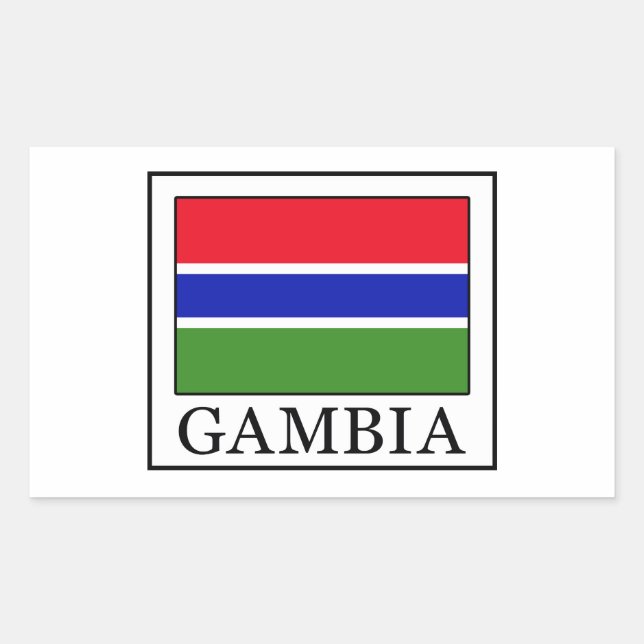 Gambia Rectangular Sticker (Front)