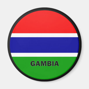 Gambia Roundel quality Flag Magnet