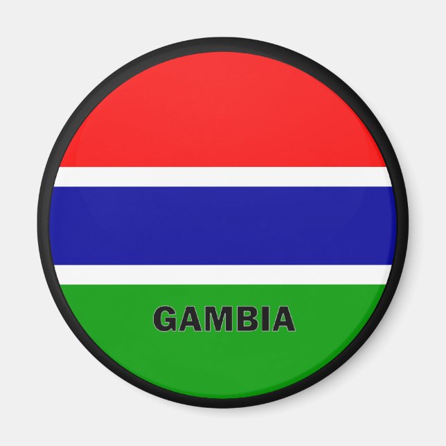Gambia Roundel quality Flag Magnet (Front)