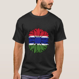 Gambia Sunflower Gambian Flag Gambian Pride Gambia T-Shirt