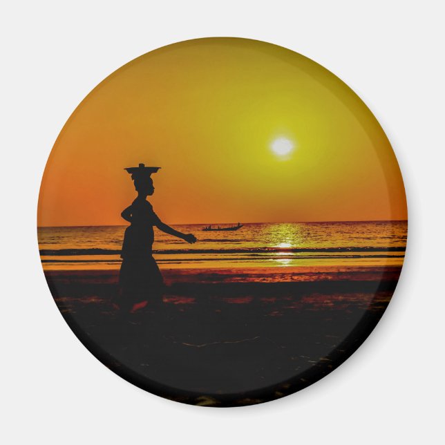 Gambia Sunset Magnet (Front)