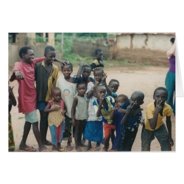Gambia Village series Card #3 (Front Horizontal)