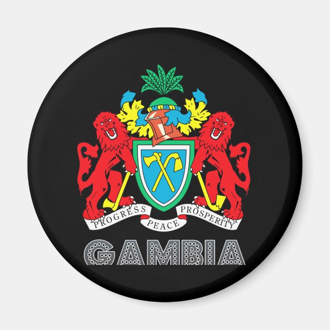 Gambian Emblem Magnet (Front)