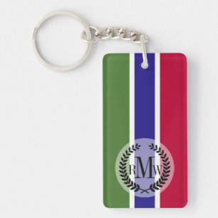 Gambian Flag Key Ring