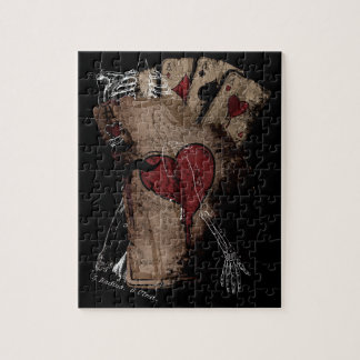 Gambler Death Card Jigsaw Puzzle