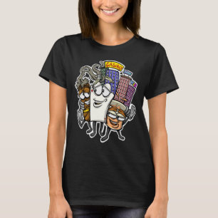 Gambler Gambling Pokercard Cigar Whiskey Friends C T-Shirt