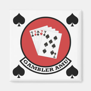 Gambler Magnet Patch with Spades