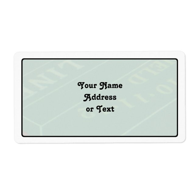 Gamblers Craps Table  Image (Front)