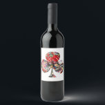 Gamblers Delight - Las Vegas Icons Collage Wine Label<br><div class="desc">* Club Las Vegas Icons Playing Card Shape * Designed within the playing card shape you'll find the Las Vegas sign, craps table, red dice, slot machines, bingo and more Las Vegas Icons, a real Gamblers Delight ! * Labels for several bottle styles and sizes (resize the design for a...</div>