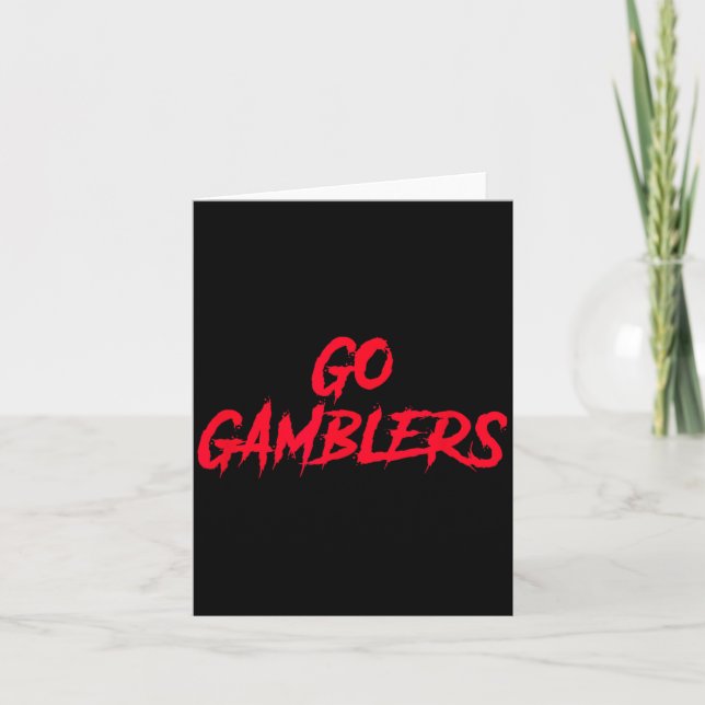 Gamblers Houston Football Tailgate Card (Front)