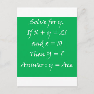 Gambler's Math Postcard