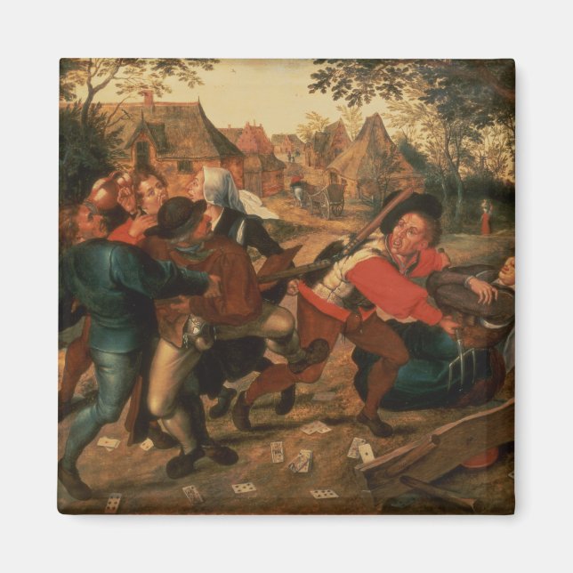 Gamblers Quarrelling Magnet (Front)