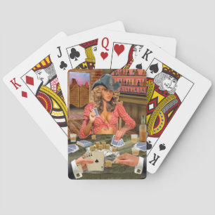 GAMBLIN' COWGIRL PLAYING CARDS