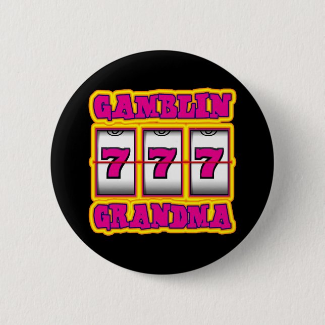 GAMBLIN GRANDMA 6 CM ROUND BADGE (Front)
