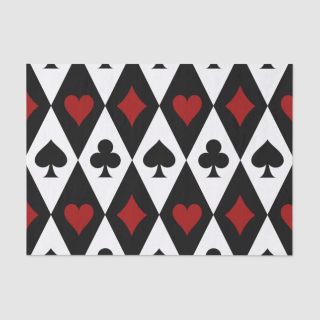 Gambling Blackjack Card Player Casino Las Vegas Tissue Paper (Front)
