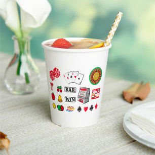 Gambling Elements Casino Games Paper Cups