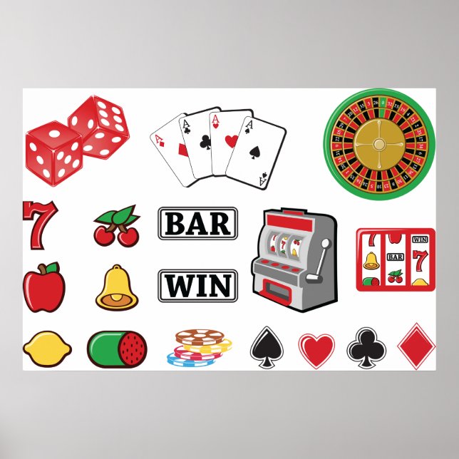 Gambling Elements Casino Games Poster (Front)