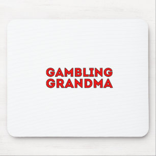 Gambling Grandma Mouse Pad
