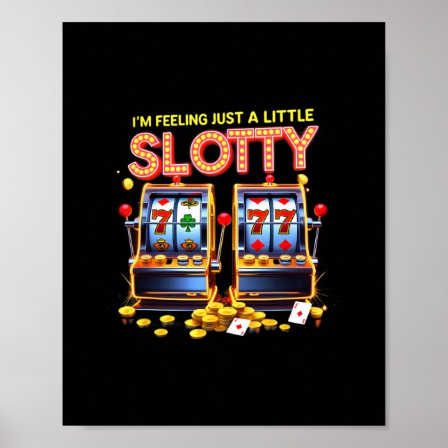Gambling Lovers Lucky Slot Machine Casino Las Vega Poster (Front)