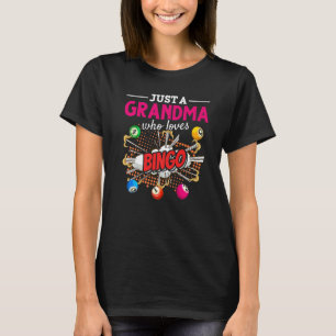 Gambling Nana Lottery Granny Bingo Player Grandma  T-Shirt