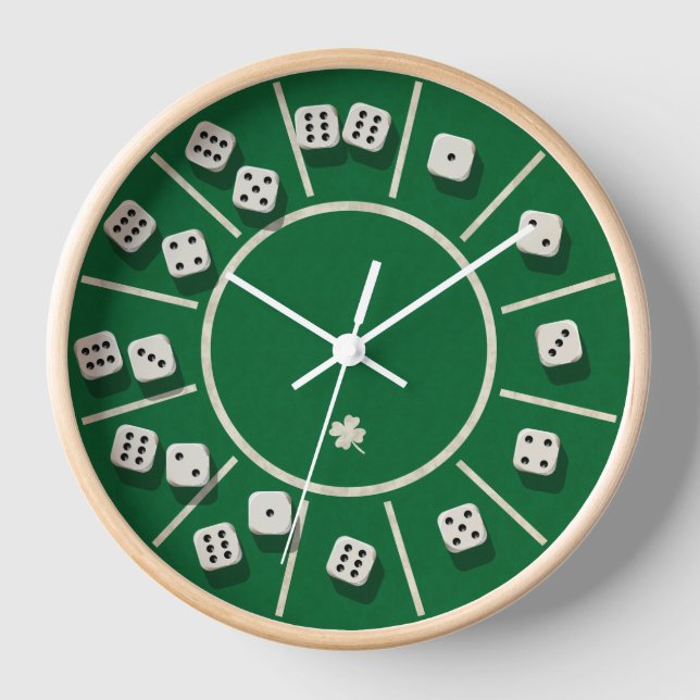 Gambling table dice clock (Front)