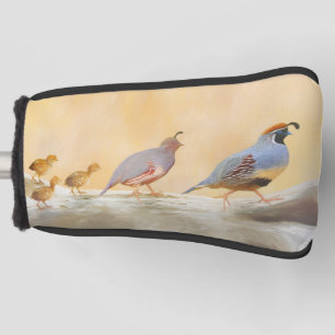 Gambrel's Quail Painting Original Bird Art Golf Head Cover