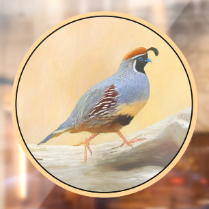 Gambrel's Quail Painting - Original Wild Bird Art
