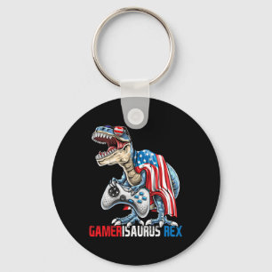 Game 4th Of July T Rex Dinosaur Amerisaurus Rex Bo Key Ring