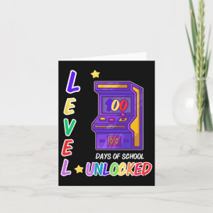 Game Arcade Controller Level 100 Days Of School Un Card