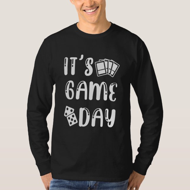 Game Board Games Day Nerd Gamer Gaming Backgammon  T-Shirt (Front)