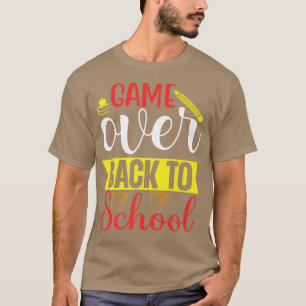 Game Book Pencil Over Back To School Portable Tabl T-Shirt