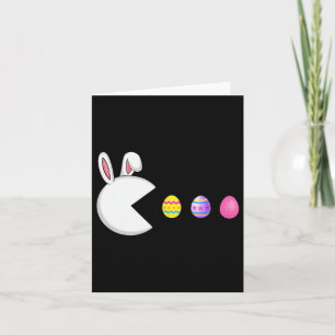 Game Bunny Eggs Easter Gamer Kids Boys Men Gaming Card