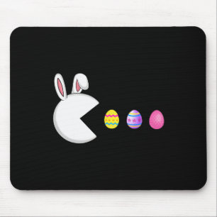 Game Bunny Eggs Easter Gamer Kids Boys Men Gaming Mouse Pad