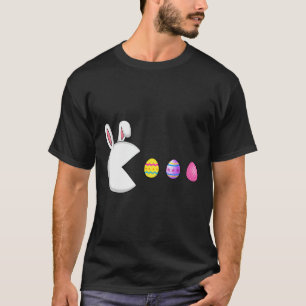Game Bunny Eggs Easter Gamer Kids Boys Men Gaming T-Shirt