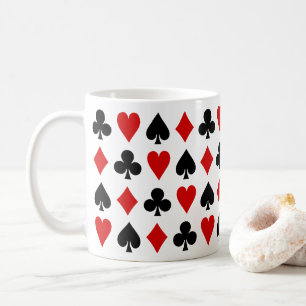 Game cards Playing cards Diamond Club Heart Spade Coffee Mug