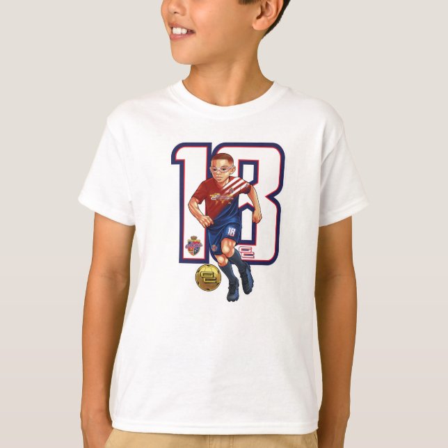 Game Changer Boys #18 Soccer T-Shirt (Front)