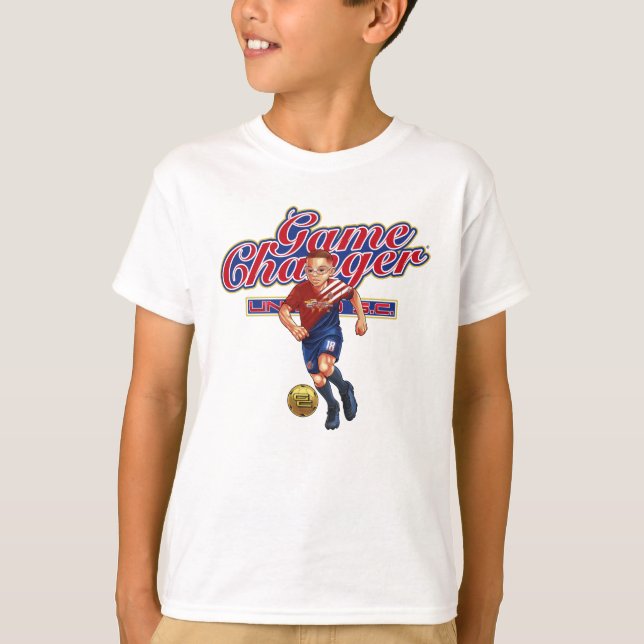 Game Changer Logo Boys Soccer T-Shirt (Front)