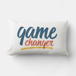 Game Changer Retro Distressed Lumbar Cushion