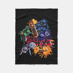 Game Control All The Things Video Game Controller  Fleece Blanket