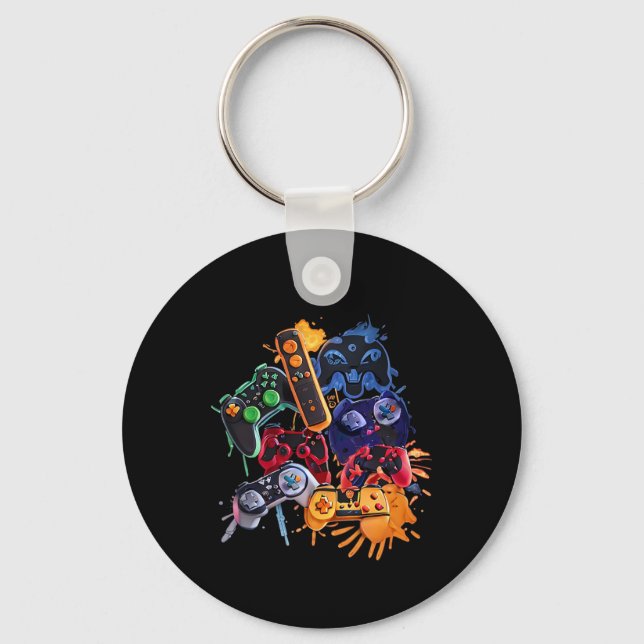 Game Control All The Things Video Game Controller  Key Ring (Front)